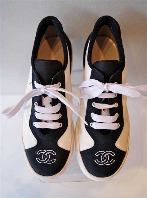 classic chanel running shoes|chanel athletic shoes.